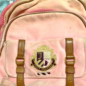 EUC Juicy Couture Velour Backpack